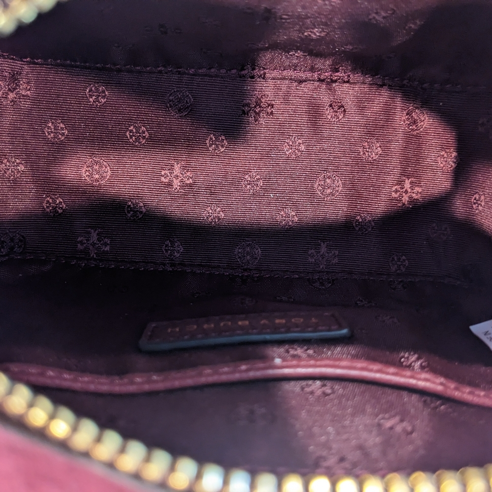 Tory Burch Blake Embossed Leather + Suede Camera Bag + Dust + Gift Bag Nwt❤️ - Picture 8 of 8